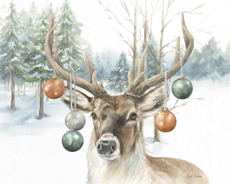 Christmas Deer by Leslie Trimbach