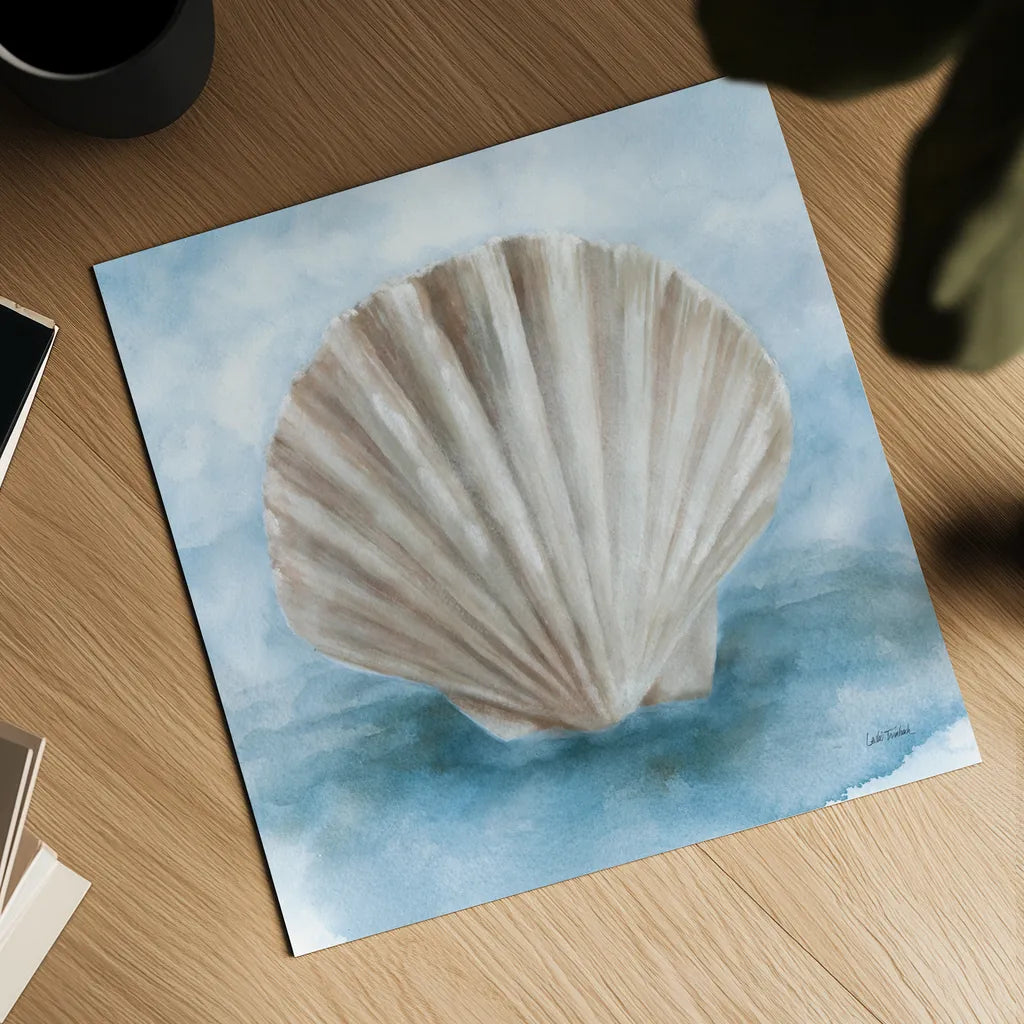 Coastal Calm II by Leslie Trimbach. Shown as a detailed flat fine art print, highlighting archival giclee quality. Available as an archival giclee rolled canvas, fine art paper, or poster print. SKU 102013a.