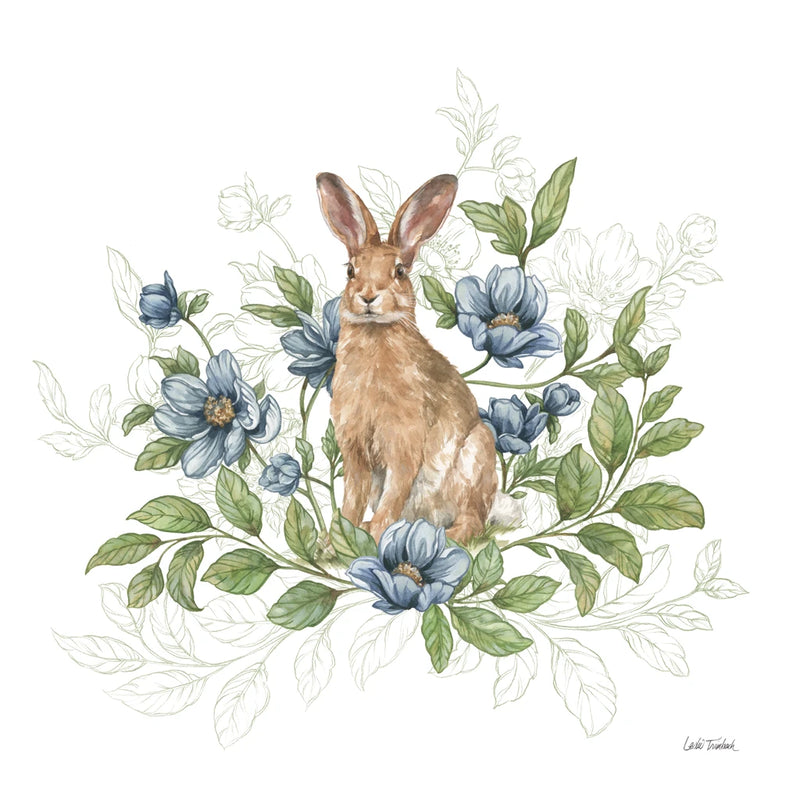Cottage Bunny IV by Leslie Trimbach