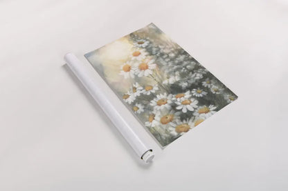Daisy Dreams by Leslie Trimbach. shown as a rolled paper print. Available as archival giclee rolled canvas, fine art paper, or poster print. SKU 92798h.