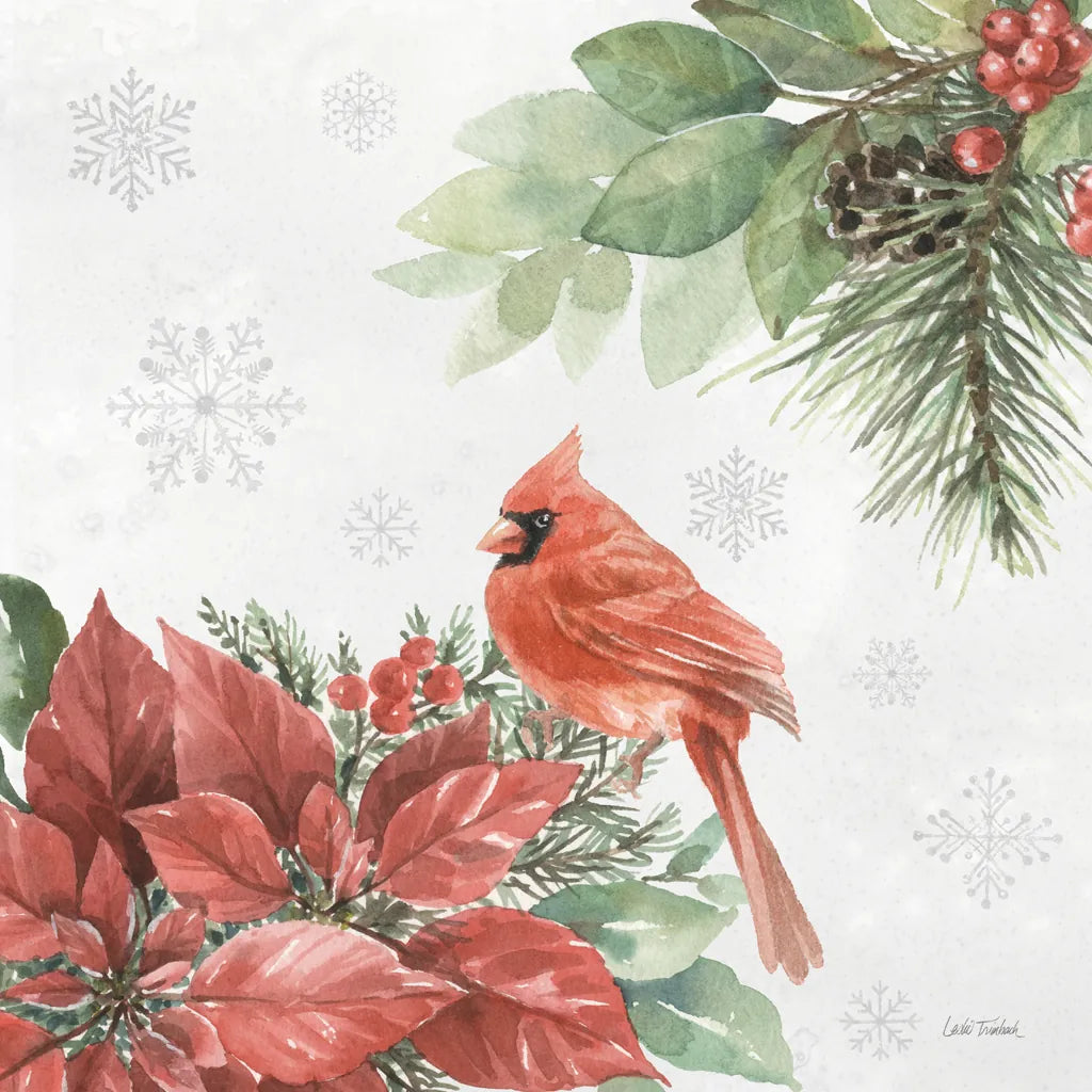 Feathered Festivities III by Leslie Trimbach. SKU 89076a. Archival Giclee Fine art print for wall decor.
