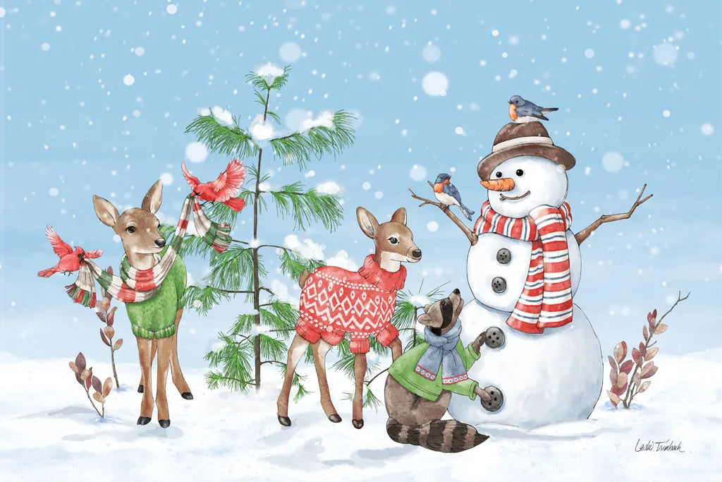 Festive Friends I by Leslie Trimbach. SKU 86979i. Archival Giclee Fine art print for wall decor.