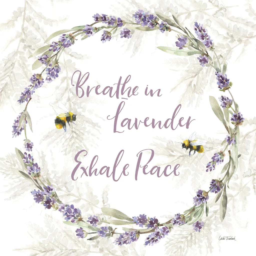 Fresh Lavender VI by Leslie Trimbach. SKU 94992a. Archival Giclee Fine art print for wall decor.