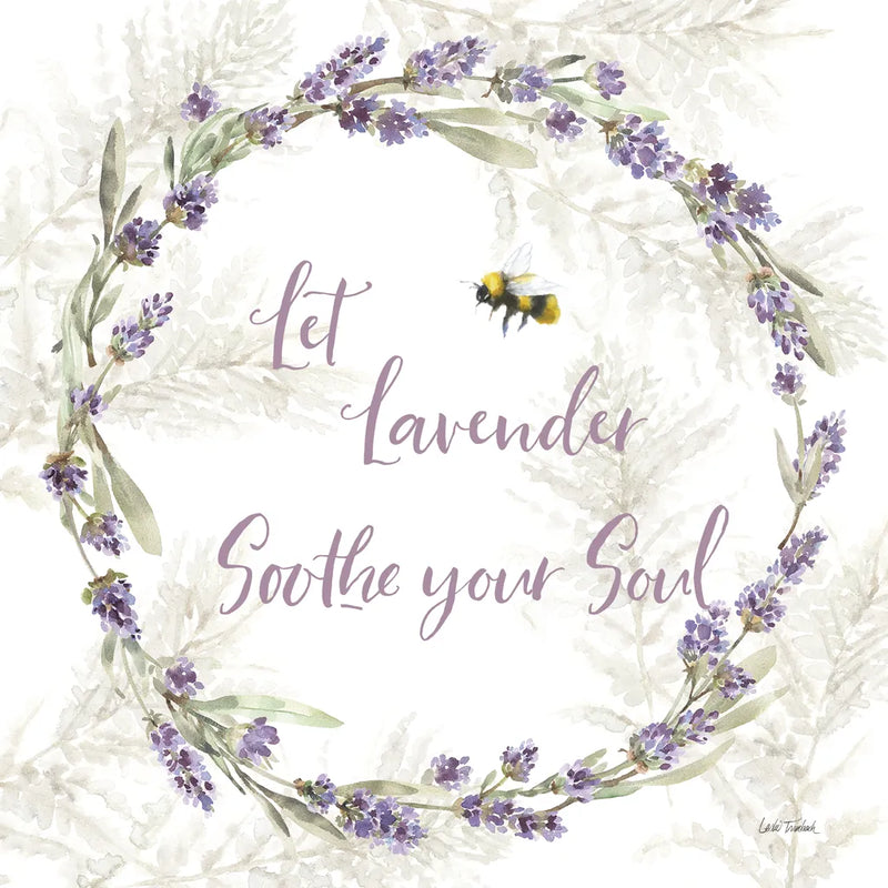 Fresh Lavender VII by Leslie Trimbach. SKU 94993a. Archival Giclee Fine art print for wall decor.