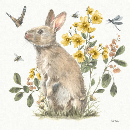 Garden Patch II Yellow by Leslie Trimbach. SKU 90739a. Archival Giclee Fine art print for wall decor.