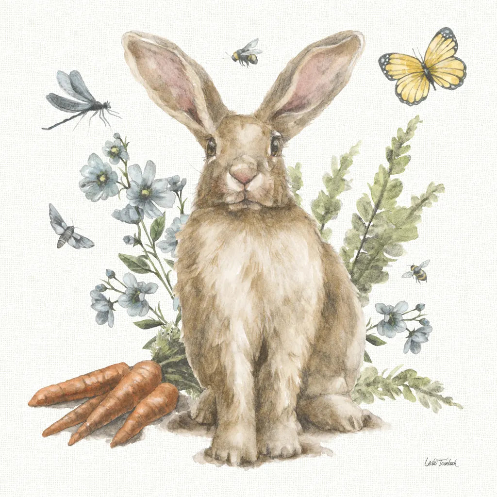 Garden Patch III by Leslie Trimbach. SKU 90662a. Archival Giclee Fine art print for wall decor.