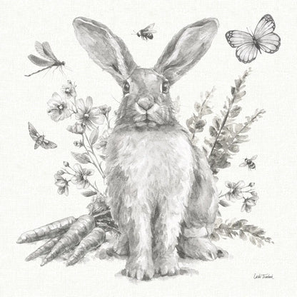 Garden Patch III Sketch by Leslie Trimbach. SKU 90672a. Archival Giclee Fine art print for wall decor.