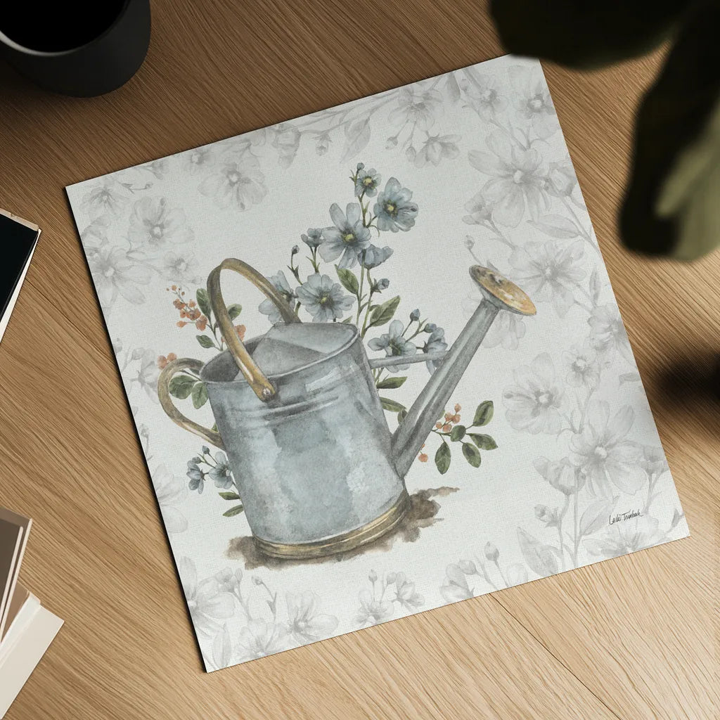 Garden Patch V by Leslie Trimbach. Shown as a detailed flat fine art print, highlighting archival giclee quality. Available as an archival giclee rolled canvas, fine art paper, or poster print. SKU 90664a.