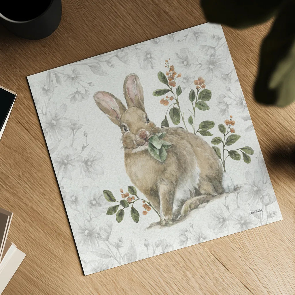 Garden Patch VI by Leslie Trimbach. Shown as a detailed flat fine art print, highlighting archival giclee quality. Available as an archival giclee rolled canvas, fine art paper, or poster print. SKU 90665a.