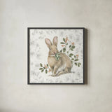 Garden Patch VI by Leslie Trimbach. Shown in a sleek black glass frame for a contemporary gallery look. Available as an archival giclee rolled canvas, fine art paper, or poster print. SKU 90665a.