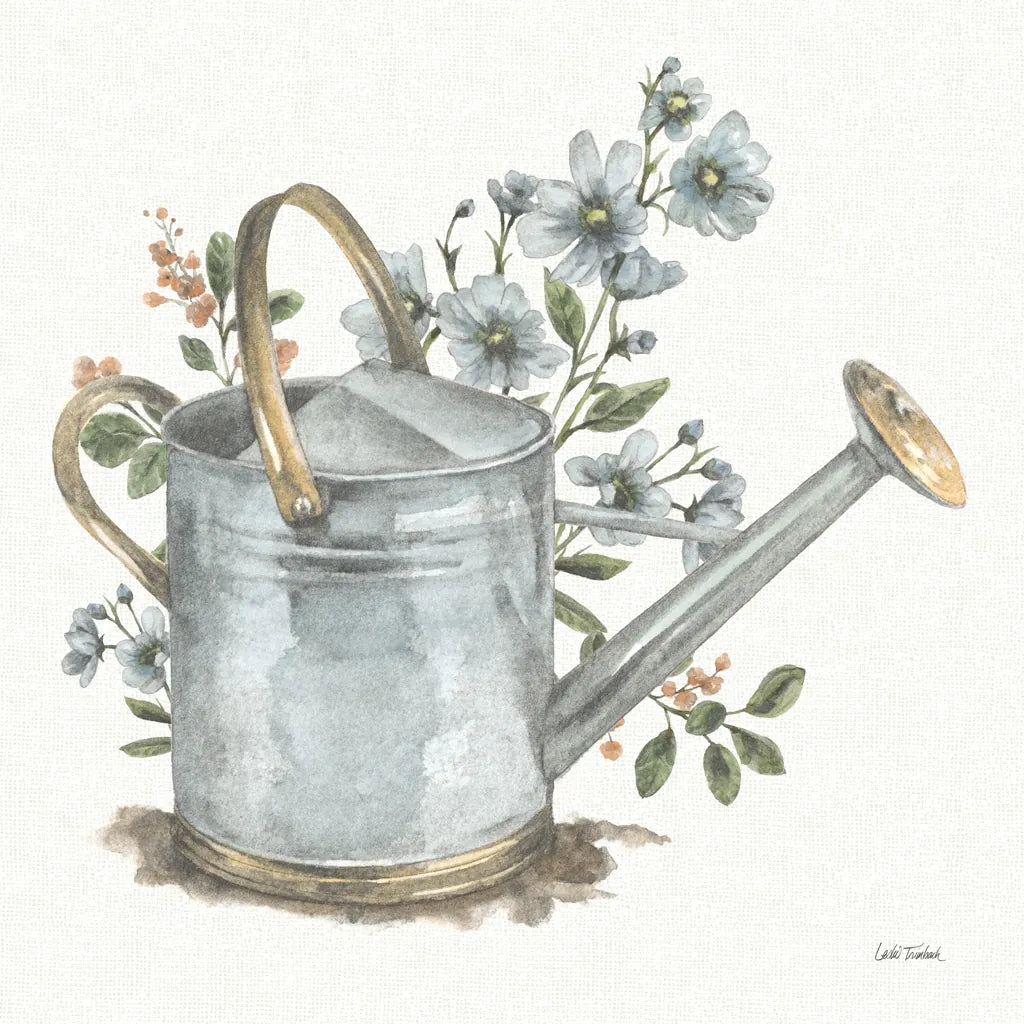 Garden Patch VII by Leslie Trimbach. SKU 90666a. Archival Giclee Fine art print for wall decor.