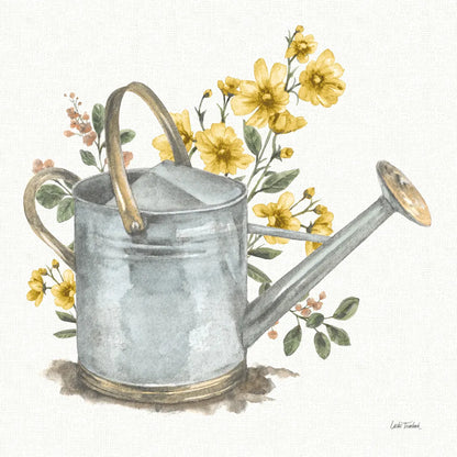 Garden Patch VII Yellow by Leslie Trimbach. SKU 90740a. Archival Giclee Fine art print for wall decor.