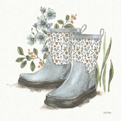 Garden Patch VIII by Leslie Trimbach. SKU 90667a. Archival Giclee Fine art print for wall decor.