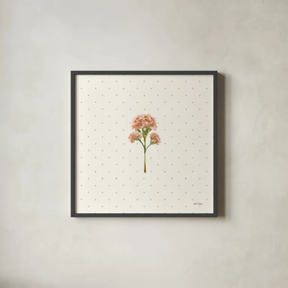 Gentle Bloom II by Leslie Trimbach. Shown in a sleek black glass frame for a contemporary gallery look. Available as an archival giclee rolled canvas, fine art paper, or poster print. SKU 98932a.