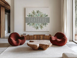 Grateful by Leslie Trimbach. Shown as extra-large giant wall art in a modern living room. Available as an archival giclee rolled canvas, fine art paper, or poster print. SKU 89226a.
