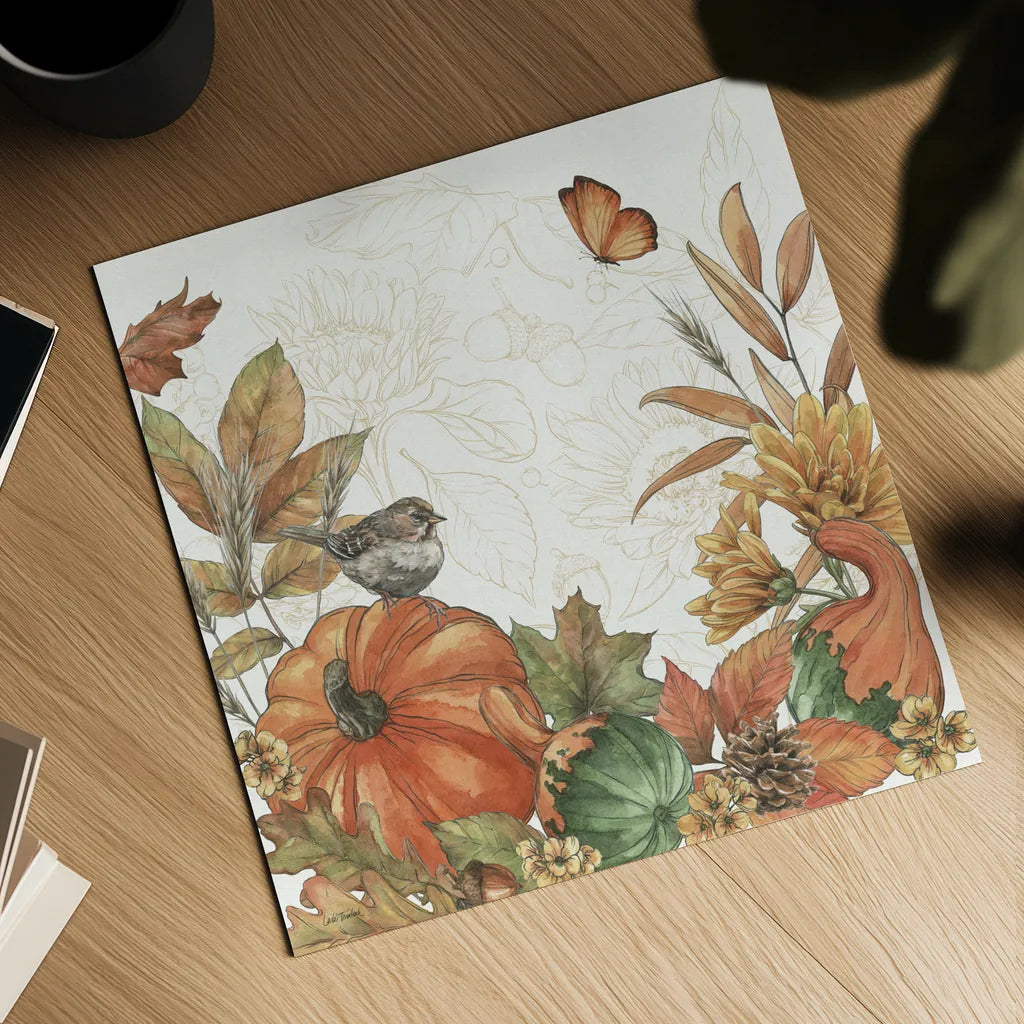 Harvest Home II by Leslie Trimbach. Shown as a detailed flat fine art print, highlighting archival giclee quality. Available as an archival giclee rolled canvas, fine art paper, or poster print. SKU 101356a.