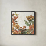 Harvest Home III by Leslie Trimbach. Shown in a sleek black glass frame for a contemporary gallery look. Available as an archival giclee rolled canvas, fine art paper, or poster print. SKU 101357a.