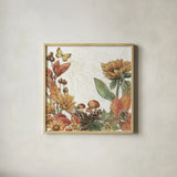 Harvest Home III by Leslie Trimbach. Shown in a natural wood glass frame for a timeless modern aesthetic. Available as an archival giclee rolled canvas, fine art paper, or poster print. SKU 101357a.