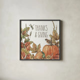 Harvest Home V by Leslie Trimbach. Shown in a sleek black glass frame for a contemporary gallery look. Available as an archival giclee rolled canvas, fine art paper, or poster print. SKU 101359a.