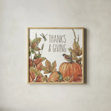 Harvest Home V by Leslie Trimbach. Shown in a natural wood glass frame for a timeless modern aesthetic. Available as an archival giclee rolled canvas, fine art paper, or poster print. SKU 101359a.