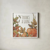 Harvest Home V by Leslie Trimbach. Shown in a crisp white glass frame for a clean and minimalist style. Available as an archival giclee rolled canvas, fine art paper, or poster print. SKU 101359a.