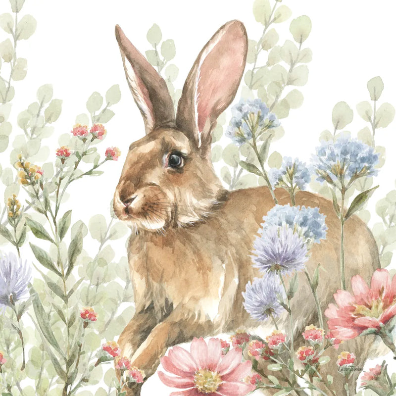 Hop Into Spring III by Leslie Trimbach. SKU 98308a. Archival Giclee Fine art print for wall decor.