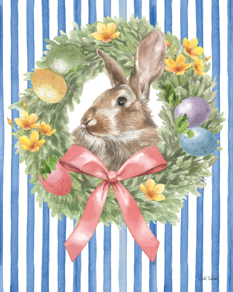 Hop Into Spring Wreath II by Leslie Trimbach