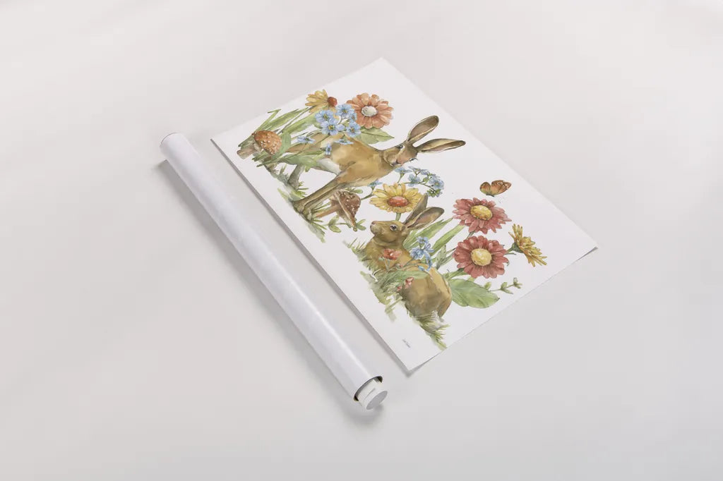 In The Garden I by Leslie Trimbach. shown as a rolled paper print. Available as archival giclee rolled canvas, fine art paper, or poster print. SKU 85681i.