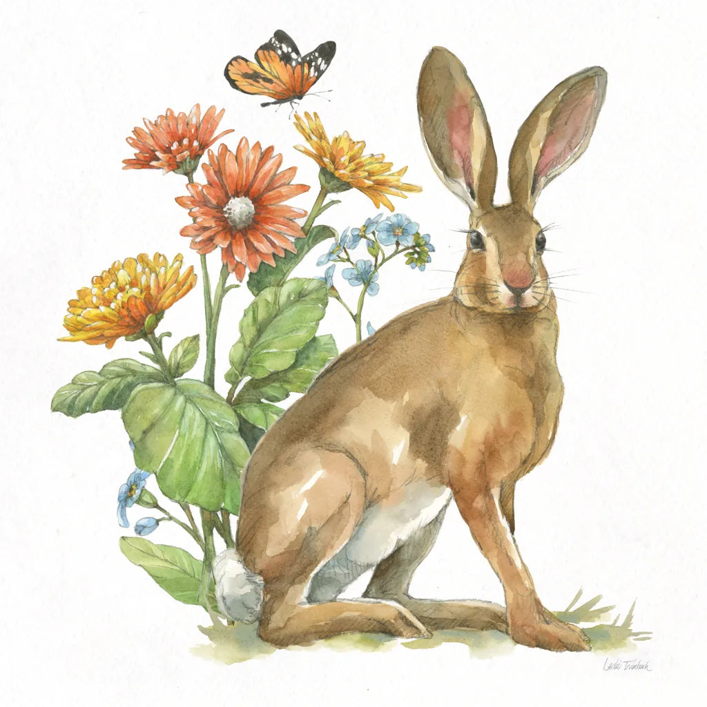 In The Garden II by Leslie Trimbach. SKU 85682a. Archival Giclee Fine art print for wall decor.