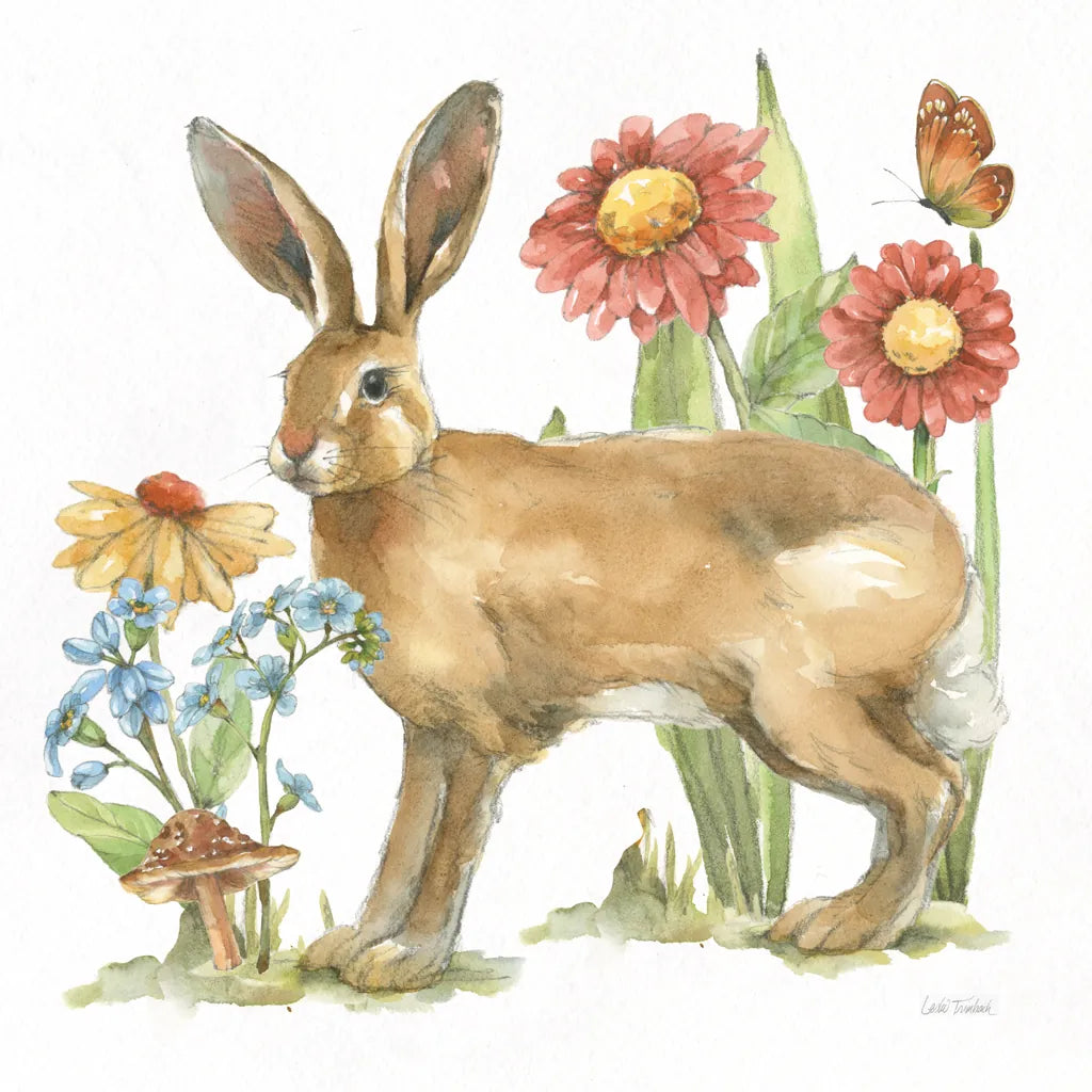 In The Garden III by Leslie Trimbach. SKU 85683a. Archival Giclee Fine art print for wall decor.