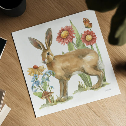 In The Garden III by Leslie Trimbach. Shown as a detailed flat fine art print, highlighting archival giclee quality. Available as an archival giclee rolled canvas, fine art paper, or poster print. SKU 85683a.