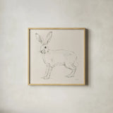 In The Garden III No Flowers Cream by Leslie Trimbach. Shown in a natural wood glass frame for a timeless modern aesthetic. Available as an archival giclee rolled canvas, fine art paper, or poster print. SKU 85499a.