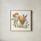 In The Garden IV by Leslie Trimbach. Shown in a natural wood glass frame for a timeless modern aesthetic. Available as an archival giclee rolled canvas, fine art paper, or poster print. SKU 85684a.