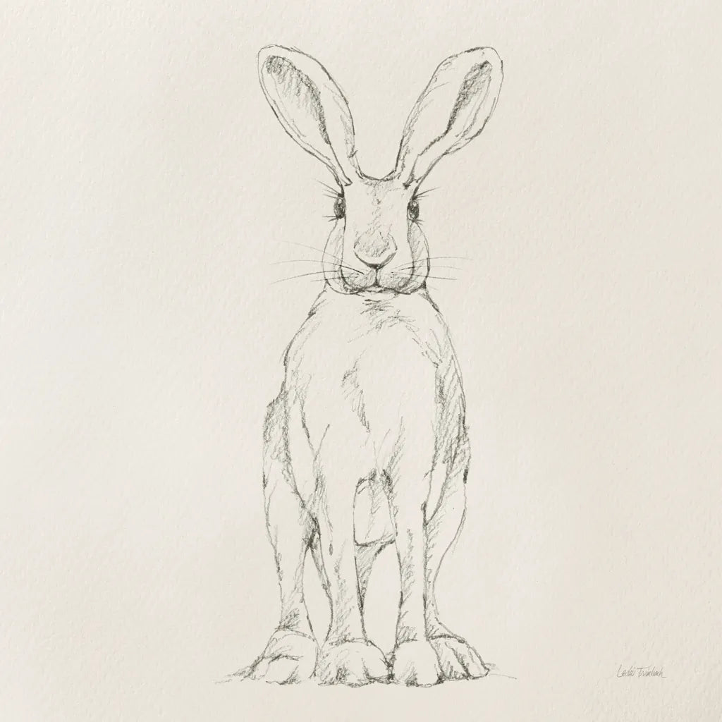 In The Garden V No Flowers Cream by Leslie Trimbach. SKU 85500a. Archival Giclee Fine art print for wall decor.