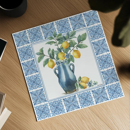 Le Citron V by Leslie Trimbach. Shown as a detailed flat fine art print, highlighting archival giclee quality. Available as an archival giclee rolled canvas, fine art paper, or poster print. SKU 99266a.