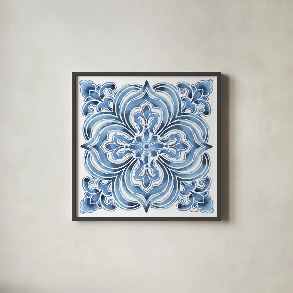 Le Citron VIII by Leslie Trimbach. Shown in a sleek black glass frame for a contemporary gallery look. Available as an archival giclee rolled canvas, fine art paper, or poster print. SKU 99269a.