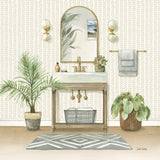 Serene Bath I by Leslie Trimbach. SKU 84089a. Archival Giclee Fine art print for wall decor.