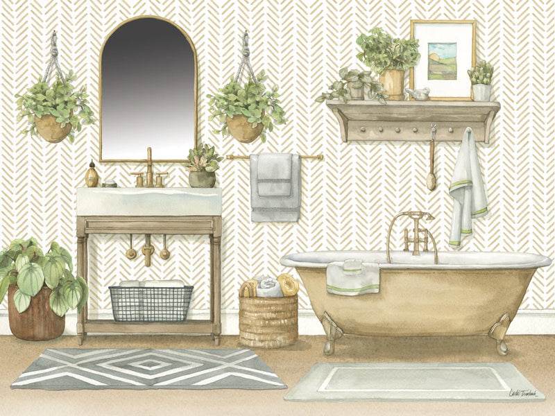 Serene Bath III by Leslie Trimbach