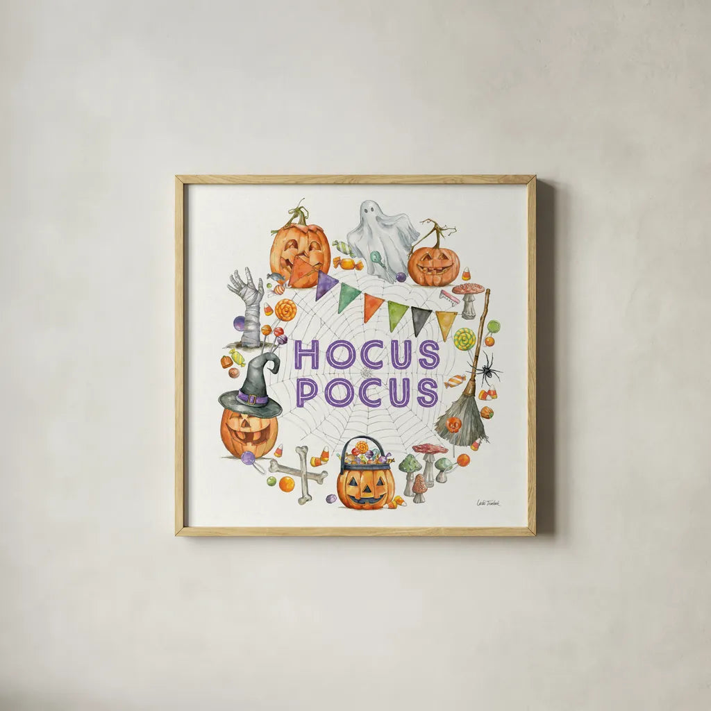 Spellbound II by Leslie Trimbach. Shown in a natural wood glass frame for a timeless modern aesthetic. Available as an archival giclee rolled canvas, fine art paper, or poster print. SKU 96981a.