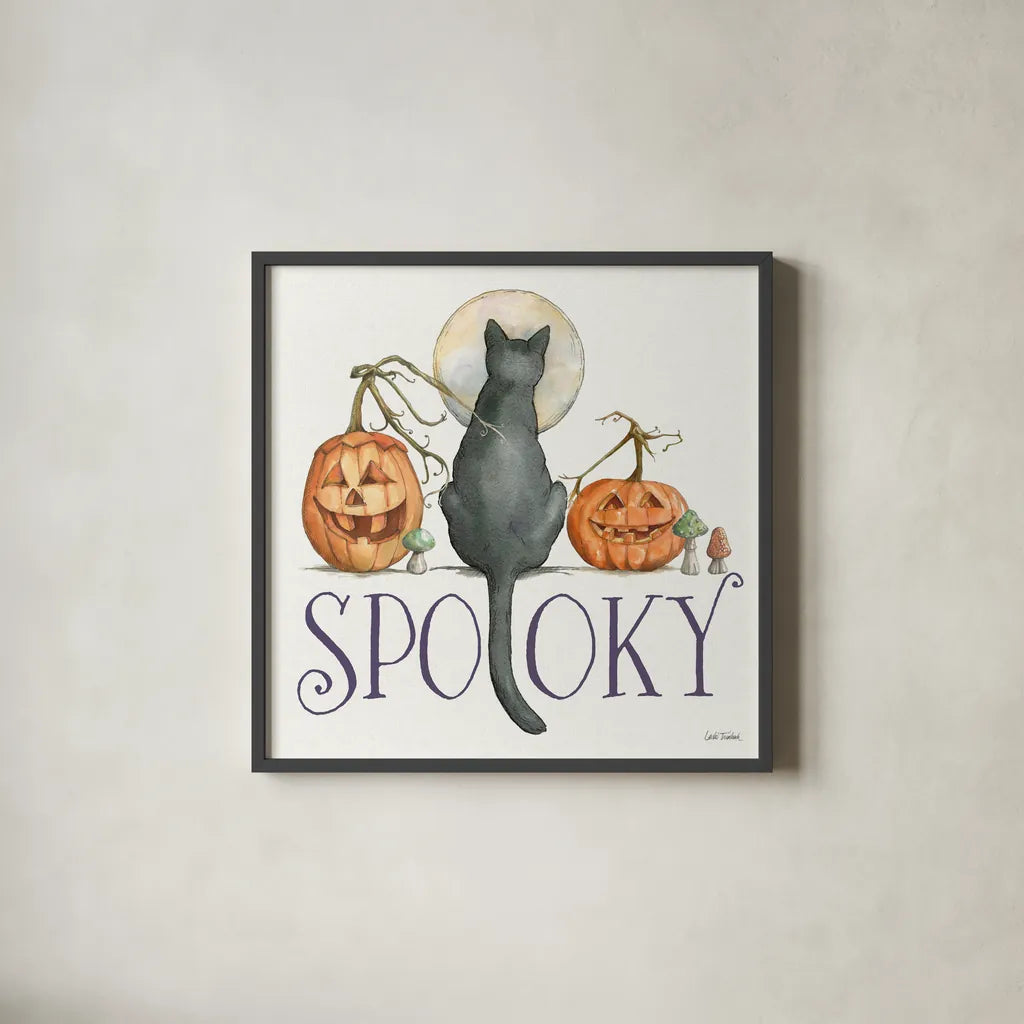 Spellbound VI by Leslie Trimbach. Shown in a sleek black glass frame for a contemporary gallery look. Available as an archival giclee rolled canvas, fine art paper, or poster print. SKU 96985a.