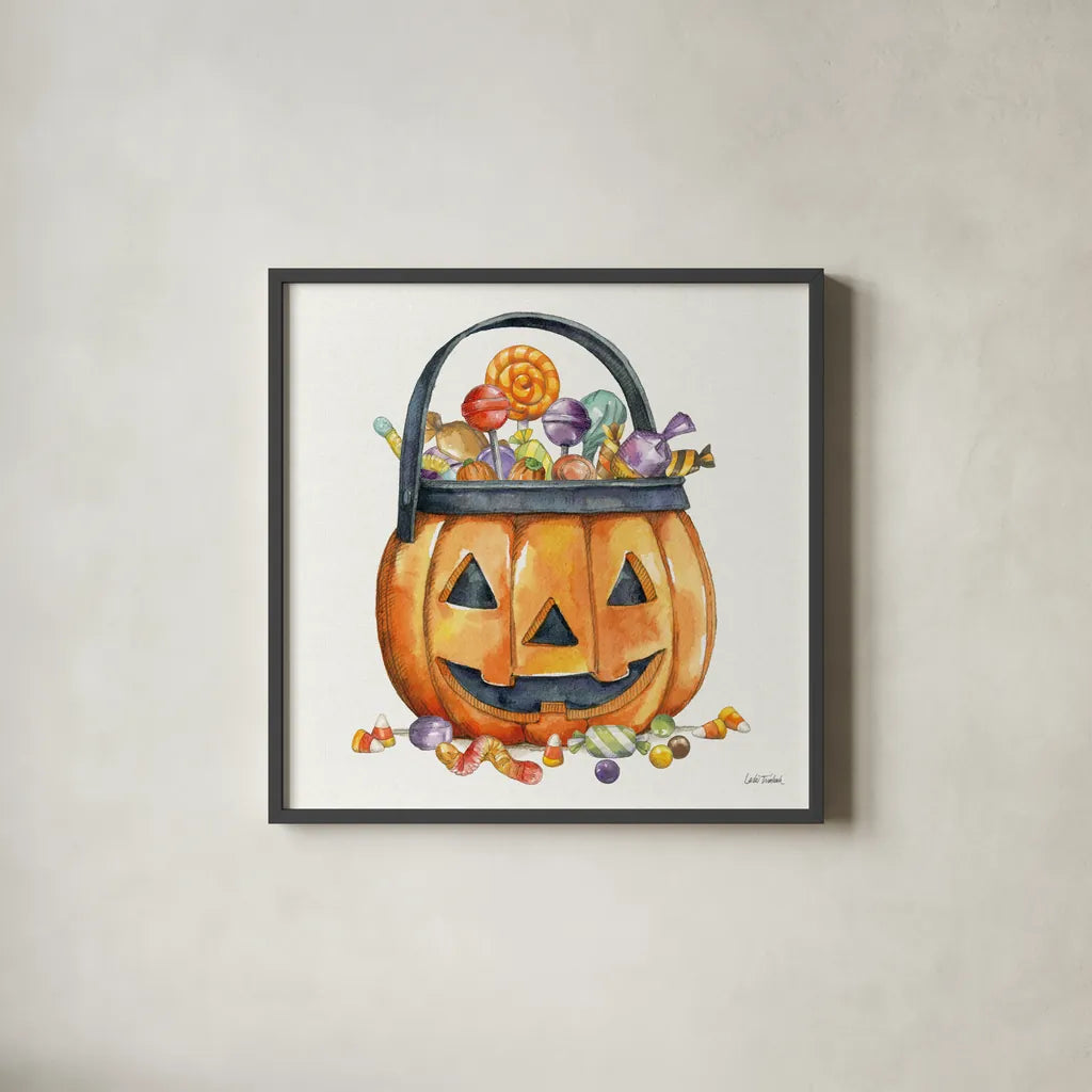 Spellbound VIII by Leslie Trimbach. Shown in a sleek black glass frame for a contemporary gallery look. Available as an archival giclee rolled canvas, fine art paper, or poster print. SKU 96987a.