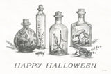 Spooky Halloween I by Leslie Trimbach. SKU 93066i. Archival Giclee Fine art print for wall decor.
