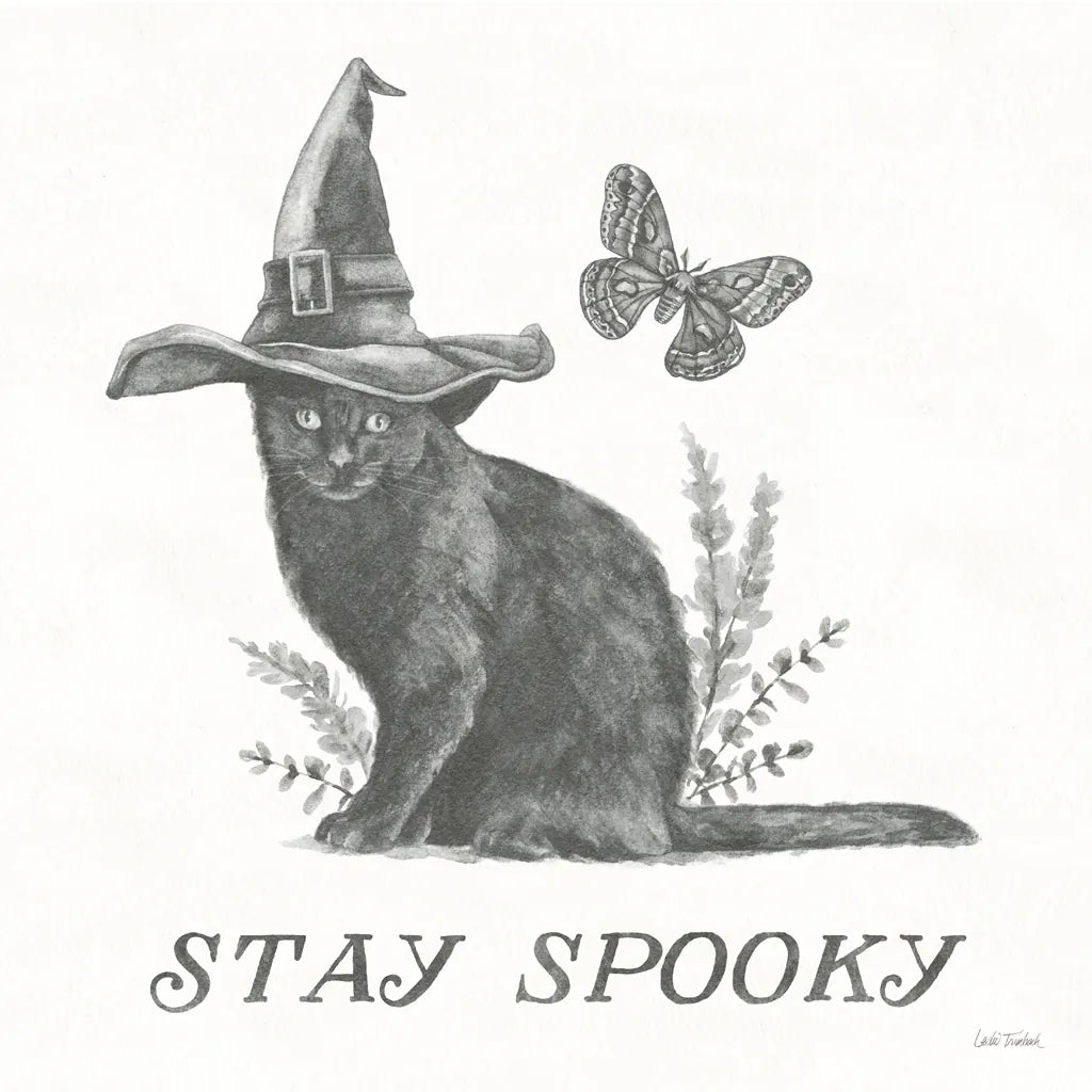 Spooky Halloween III by Leslie Trimbach. SKU 93070a. Archival Giclee Fine art print for wall decor.