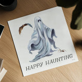 Spooky Halloween IV Color by Leslie Trimbach. Shown as a detailed flat fine art print, highlighting archival giclee quality. Available as an archival giclee rolled canvas, fine art paper, or poster print. SKU 93073a.