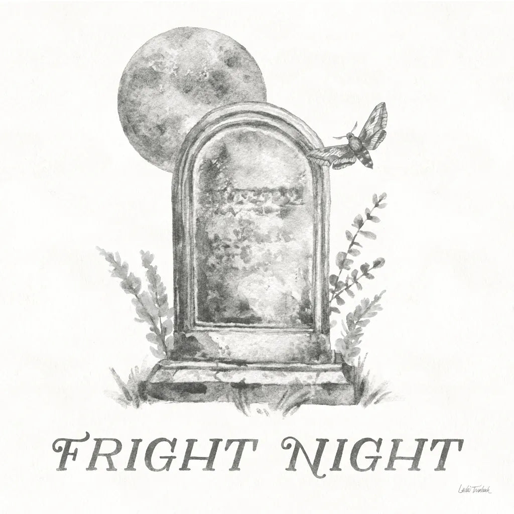 Spooky Halloween V by Leslie Trimbach. SKU 93074a. Archival Giclee Fine art print for wall decor.