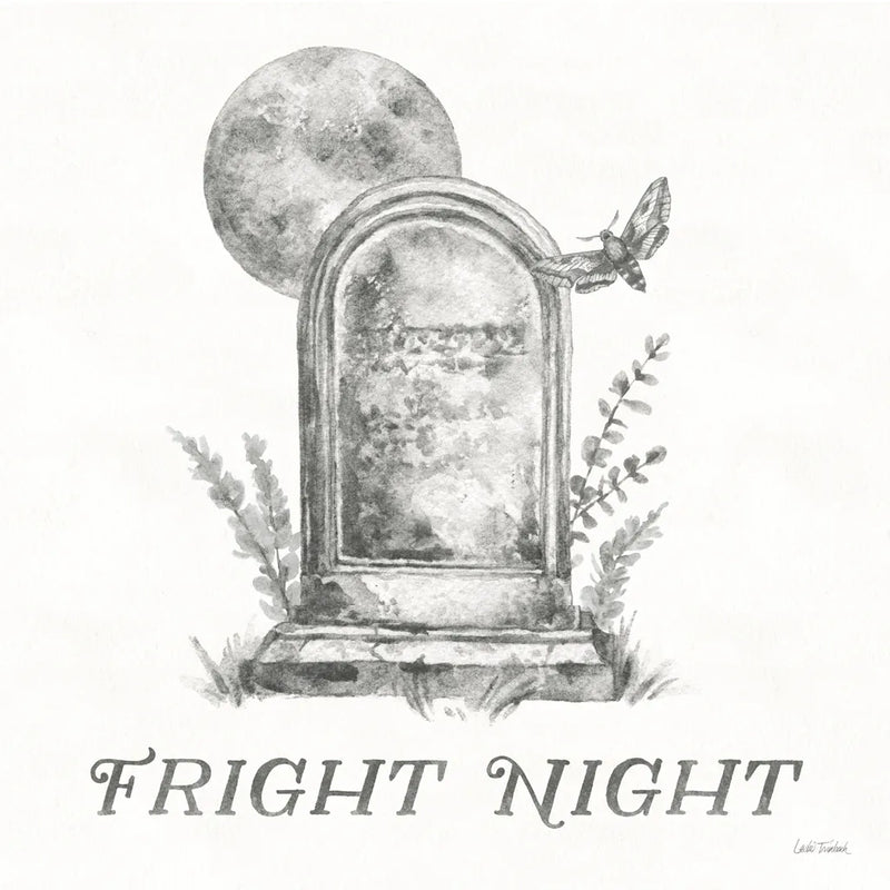Spooky Halloween V by Leslie Trimbach. SKU 93074a. Archival Giclee Fine art print for wall decor.