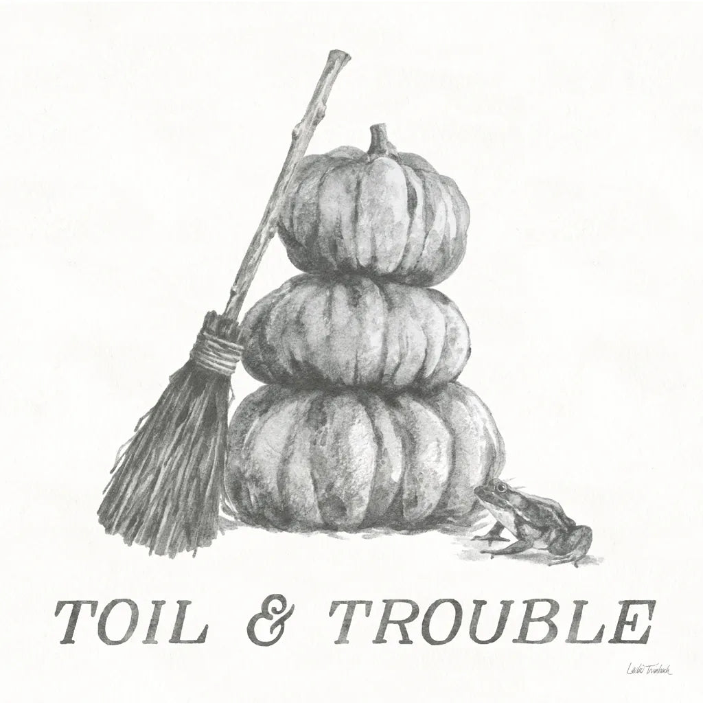 Spooky Halloween VI by Leslie Trimbach. SKU 93076a. Archival Giclee Fine art print for wall decor.