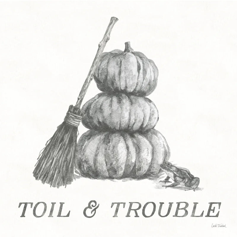 Spooky Halloween VI by Leslie Trimbach. SKU 93076a. Archival Giclee Fine art print for wall decor.
