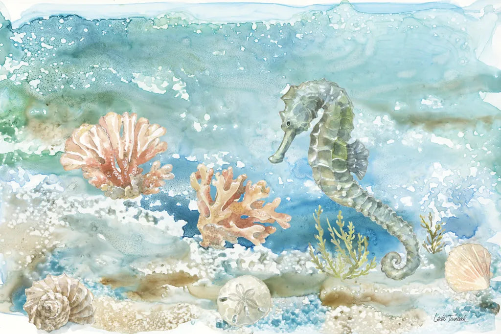 Under Sea Life II by Leslie Trimbach. SKU 85638i. Archival Giclee Fine art print for wall decor.