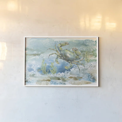 Under Sea Life III by Leslie Trimbach. shown as a paper print in a white frame. Available as a archival giclee rolled canvas, fine art paper, or poster print. SKU 85639i.